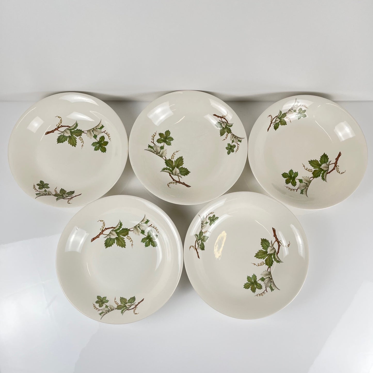 Set de 5 assiettes creuses Villeroy & Boch "vigne"