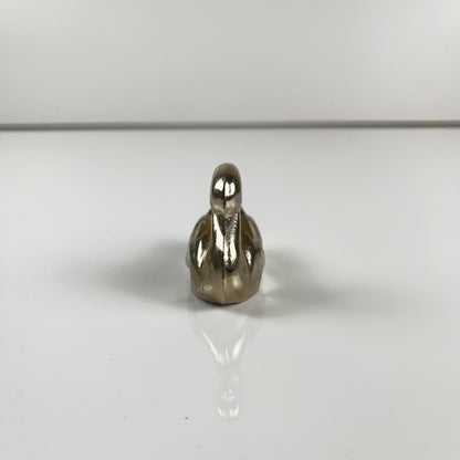 Porte pic vintage en forme de cygne, Métal argenté, 1970