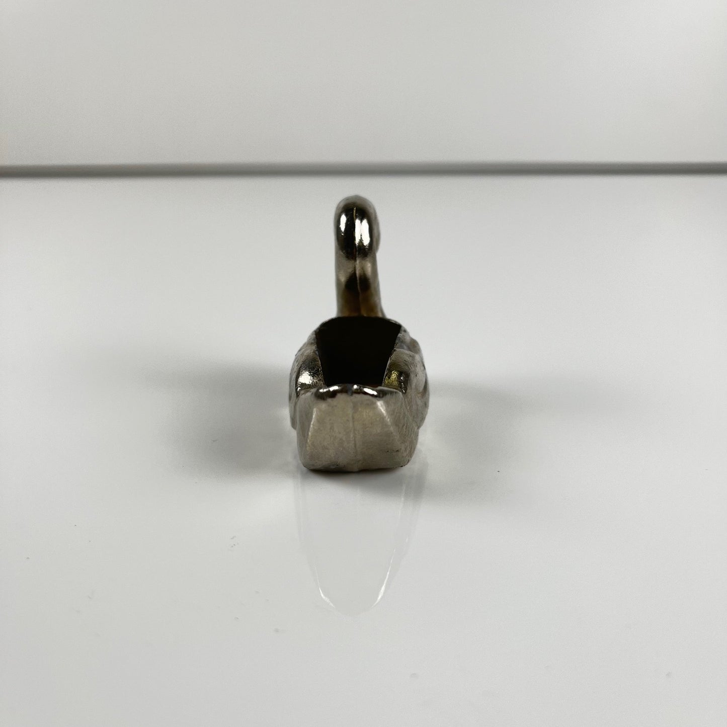 Porte pic vintage en forme de cygne, Métal argenté, 1970