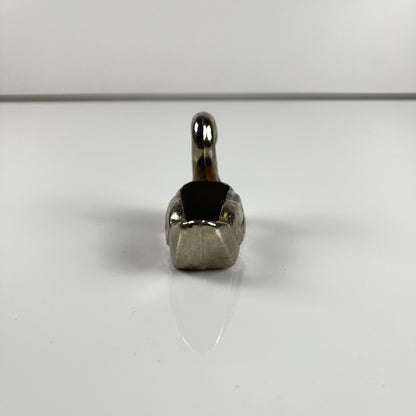 Porte pic vintage en forme de cygne, Métal argenté, 1970