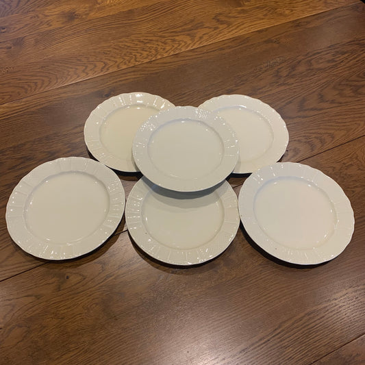 Set of 6 dessert plates, B&C, Limoges