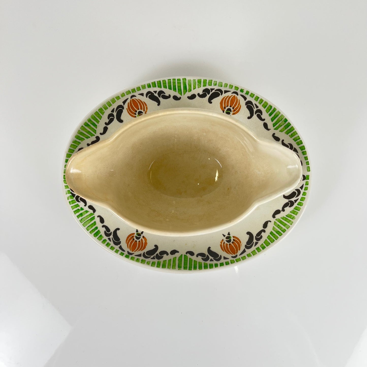 Saucière Sarreguemines "Maroussia", début XXe