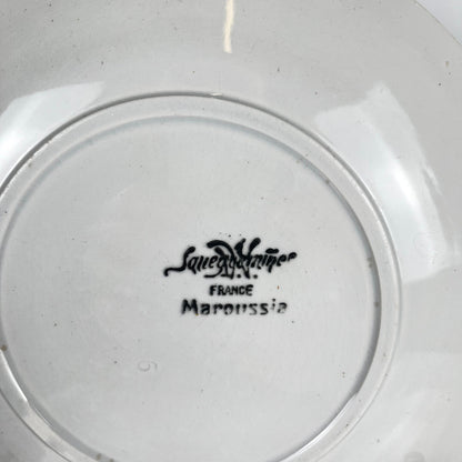 Set de 7 assiettes à dessert  Sarreguemines "Maroussia", début XXe