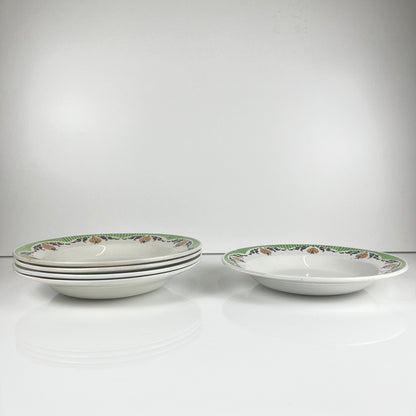 Set de 5 assiettes creuses Sarreguemines "Maroussia", début XXe