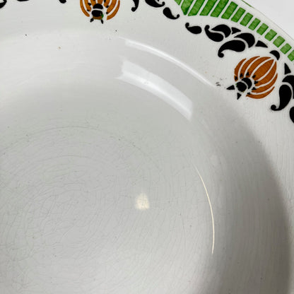 Set de 5 assiettes creuses Sarreguemines "Maroussia", début XXe