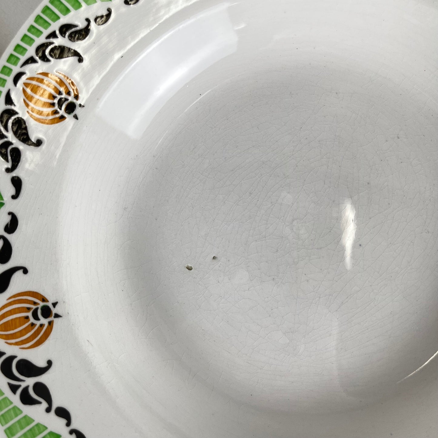 Set de 5 assiettes creuses Sarreguemines "Maroussia", début XXe