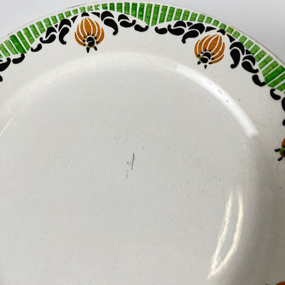Set of 6 or 4 Sarreguemines "Maroussia" dinner plates, early 20th century