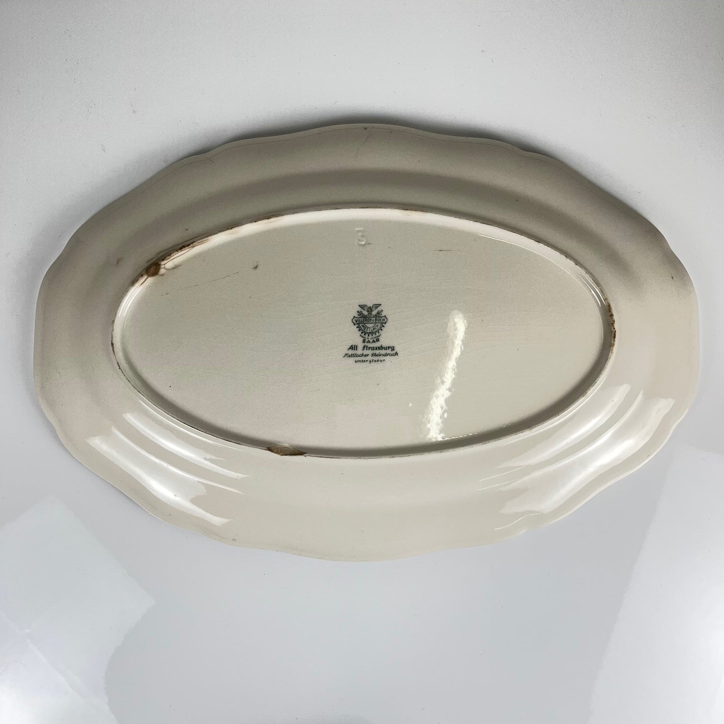 Grand plat Villeroy & Boch, vieux Strasbourg
