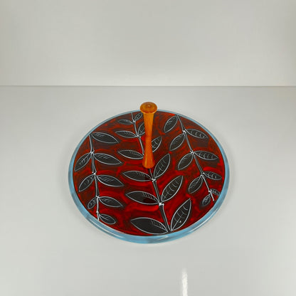Italian ceramic tray with handle, 1960