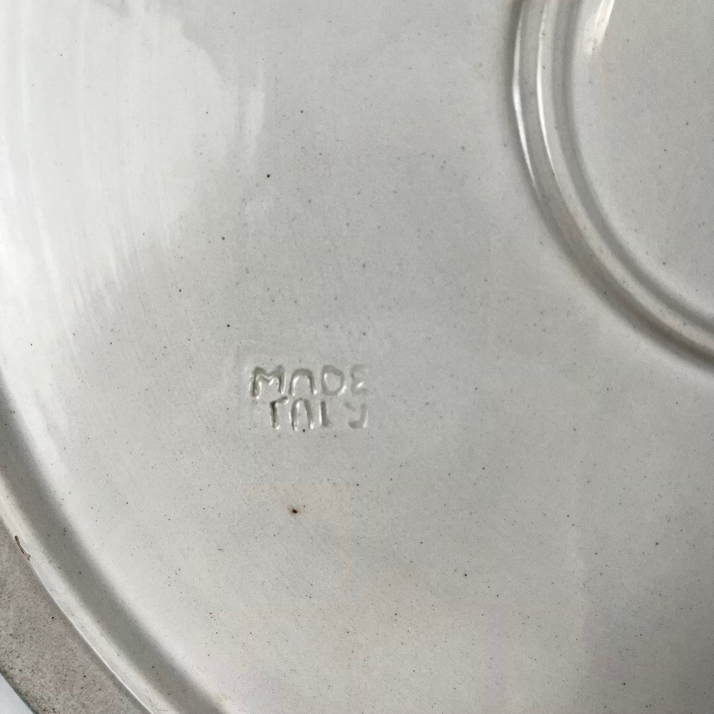 Italian ceramic tray with handle, 1960