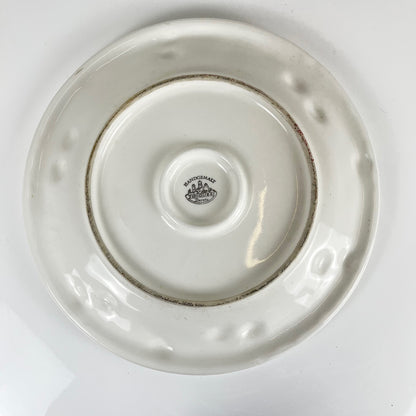 Round earthenware dish "olive", Deruta, Tiriduzzi, Italy