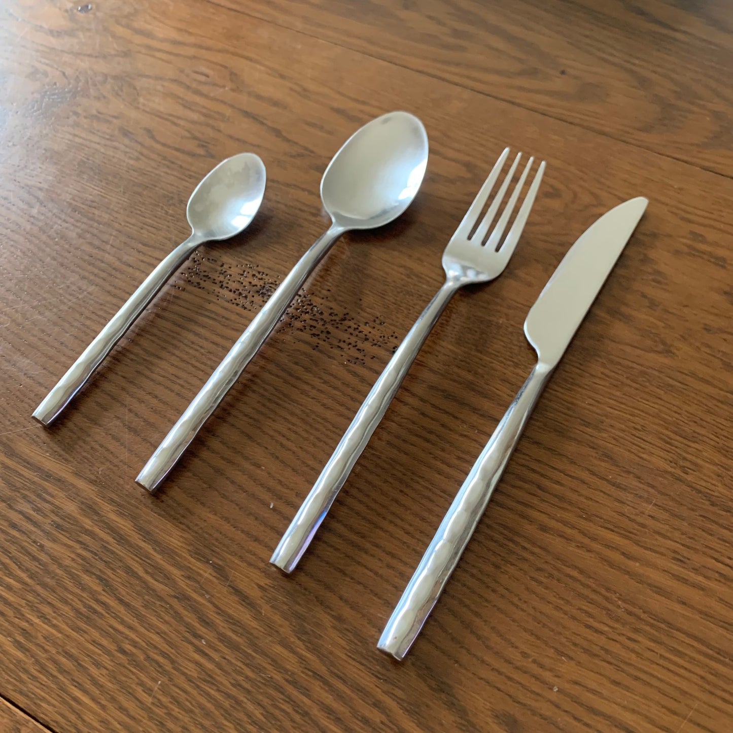 Vintage cutlery set for 6 people (24 pieces) in metal