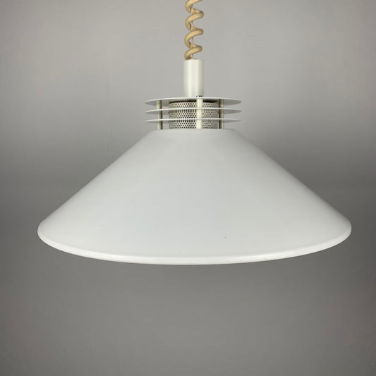 White Danish pendant light, 1980