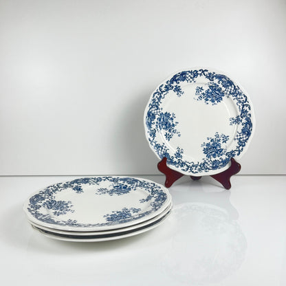 Set de 4 assiettes plates Villeroy & Boch "Valeria", bleu