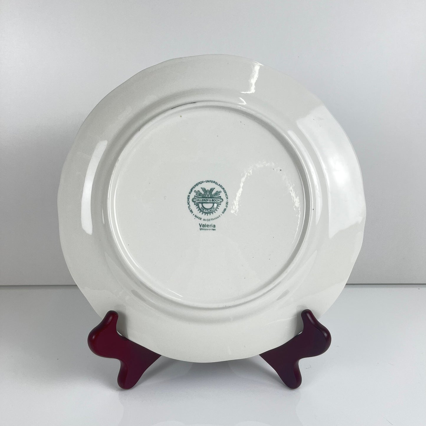 Set de 4 assiettes plates Villeroy & Boch "Valeria", bleu