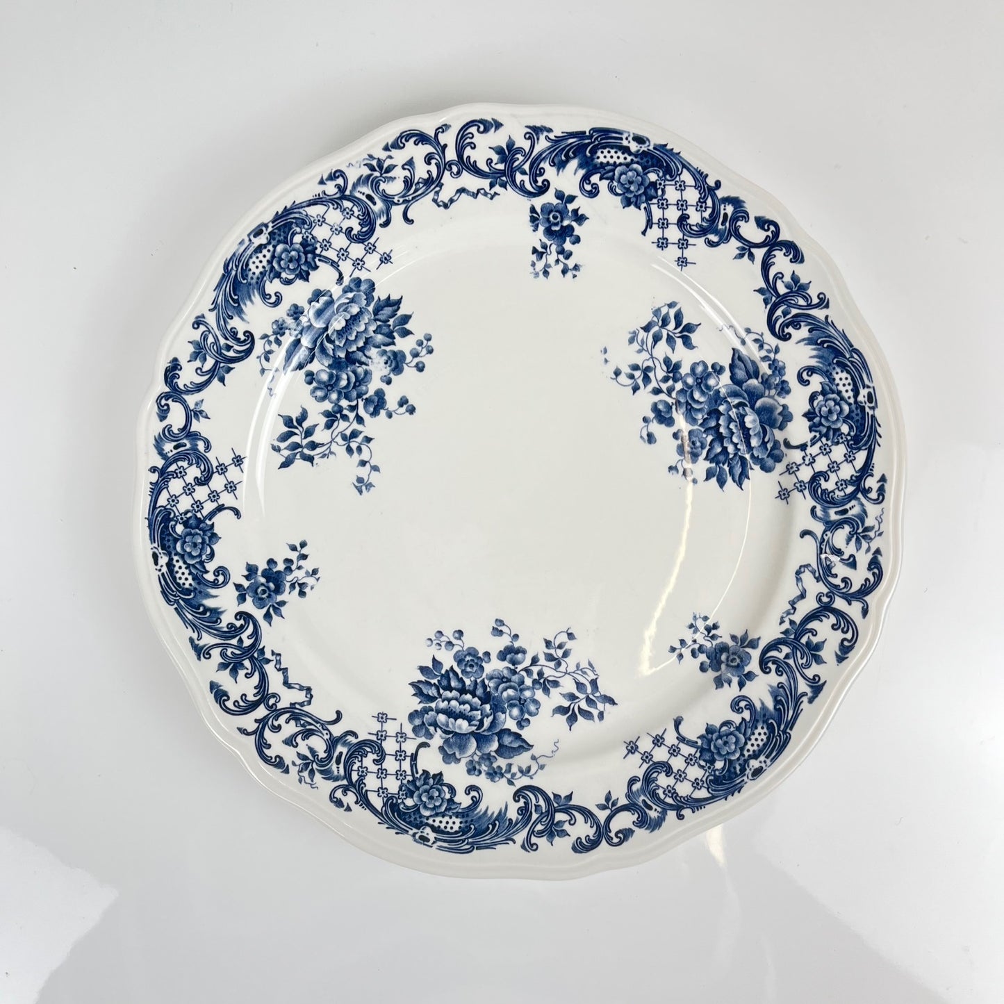 Set de 4 assiettes plates Villeroy & Boch "Valeria", bleu