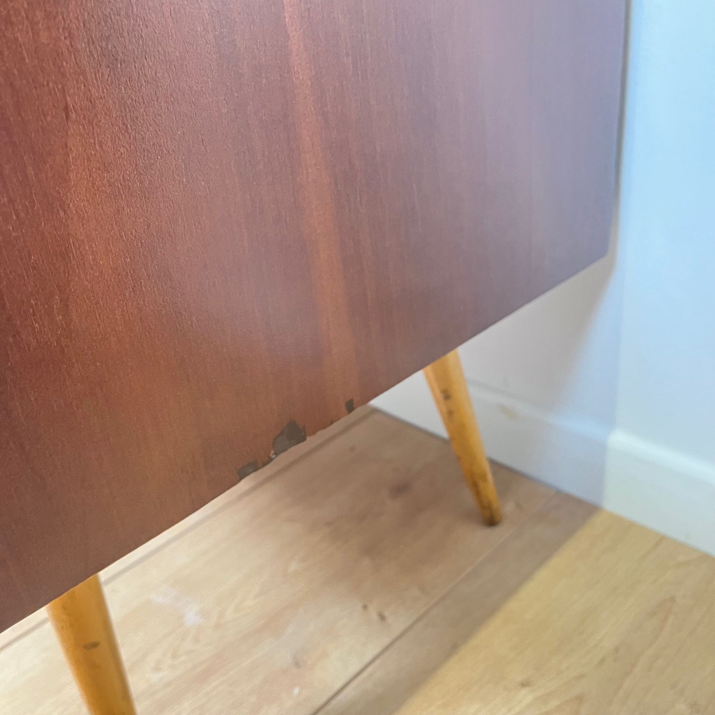 Vintage wooden shoe cabinet, 1960