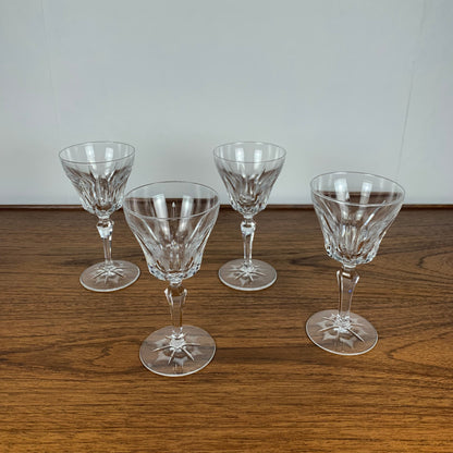 Lot de 4 verres en cristal Villeroy & Boch, XXème s.