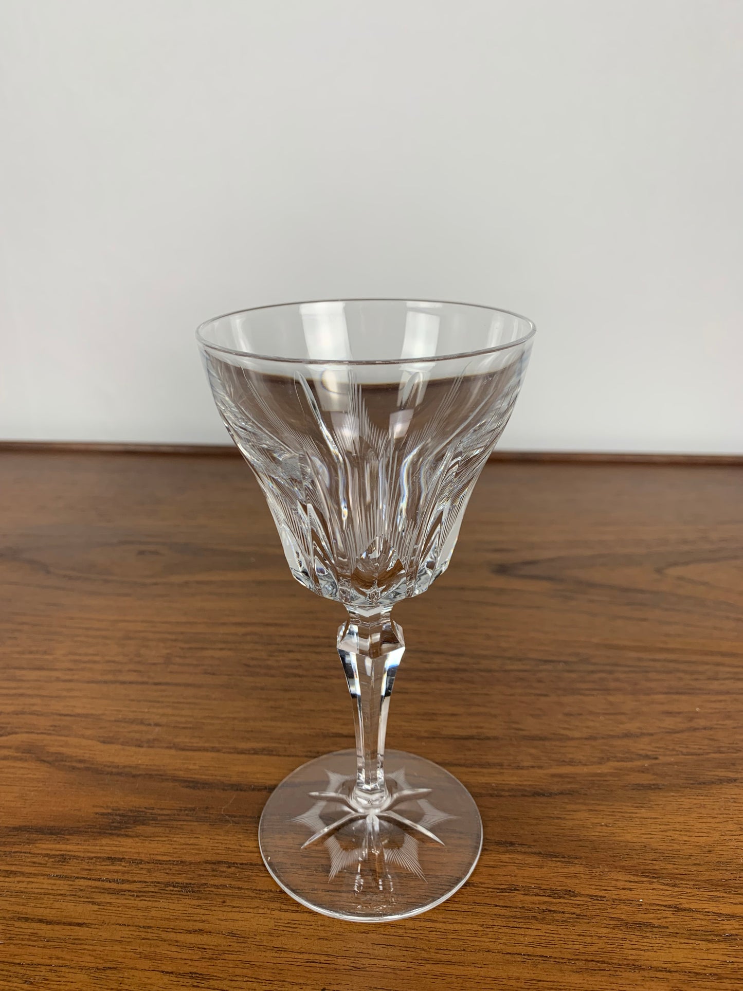 Set of 4 Villeroy & Boch crystal glasses, 20th century.