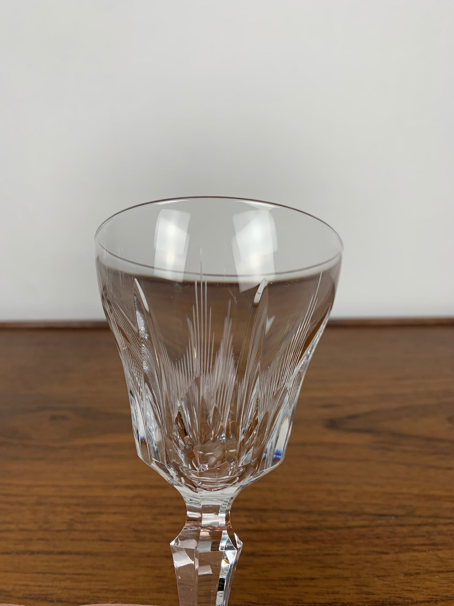 Set of 4 Villeroy & Boch crystal glasses, 20th century.