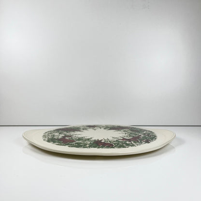 Plat animaux de la forêt, Edelkeramik, Grunstadt, milieu XXème