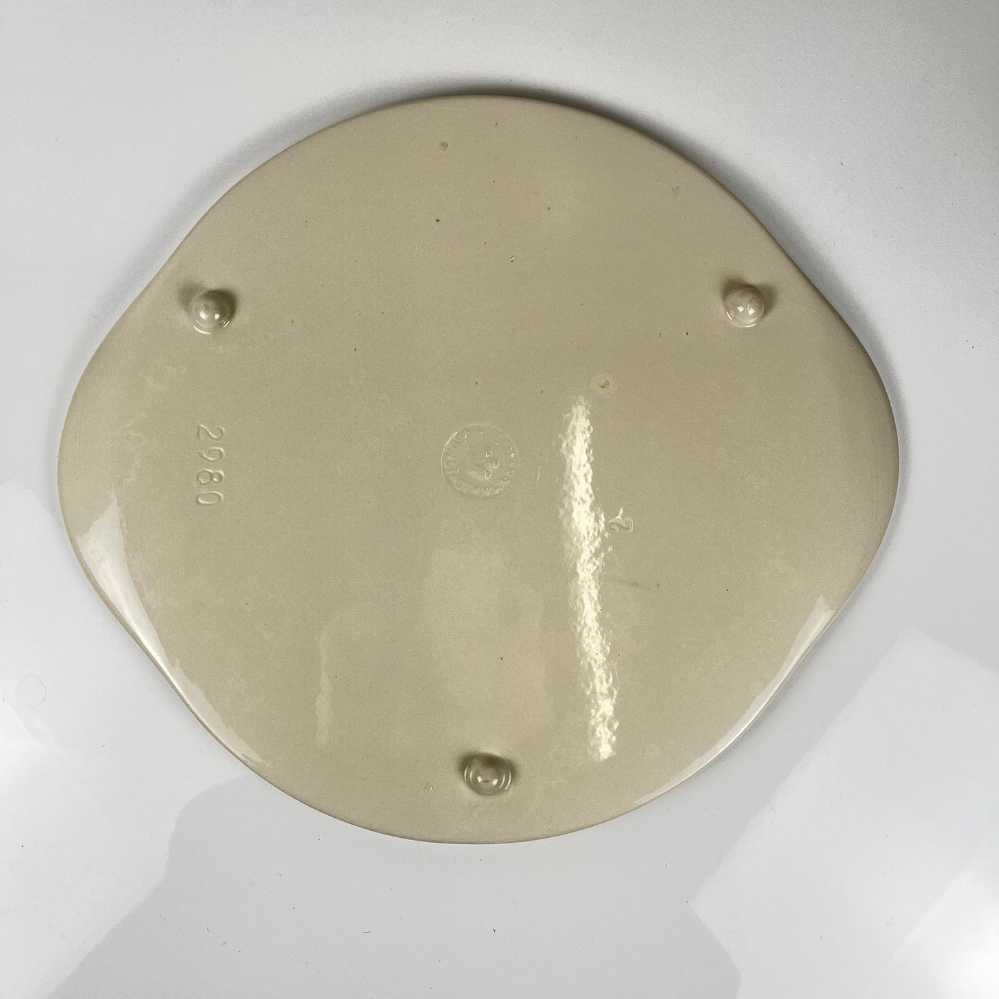 Plat animaux de la forêt, Edelkeramik, Grunstadt, milieu XXème