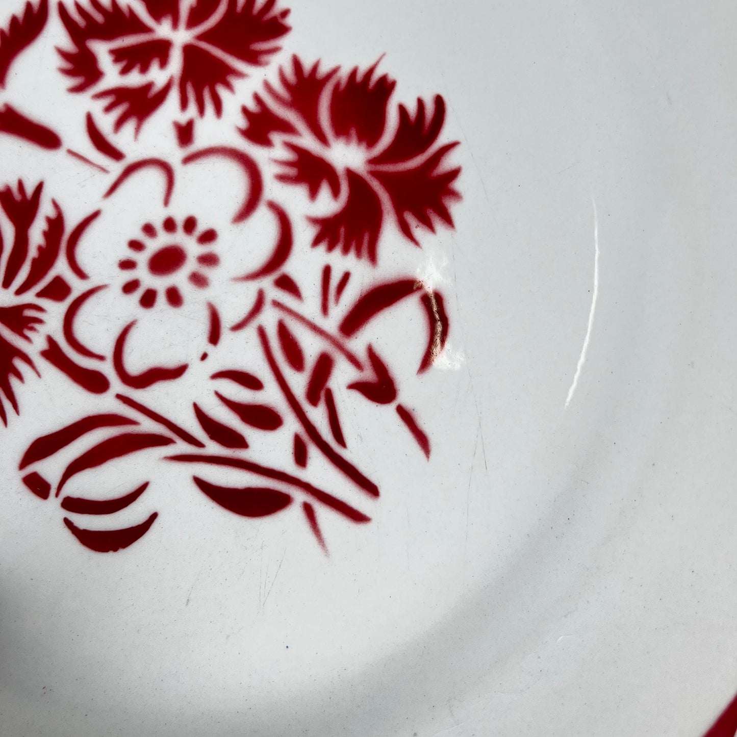 Set de 6 assiettes plates  "Annecy", KG Lunéville , XXème siècle