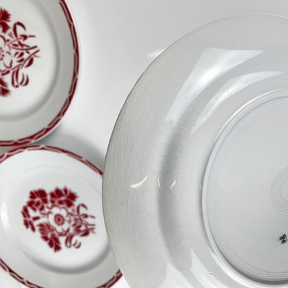 Set de 6 assiettes plates  "Annecy", KG Lunéville , XXème siècle