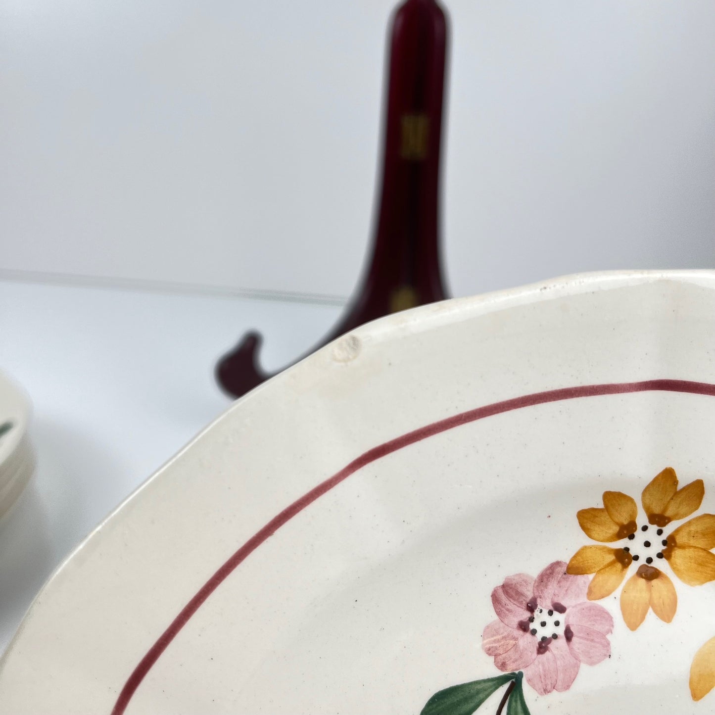 6 assiettes à dessert Sarreguemines "Bitche" , Fin XIXe- début XXe