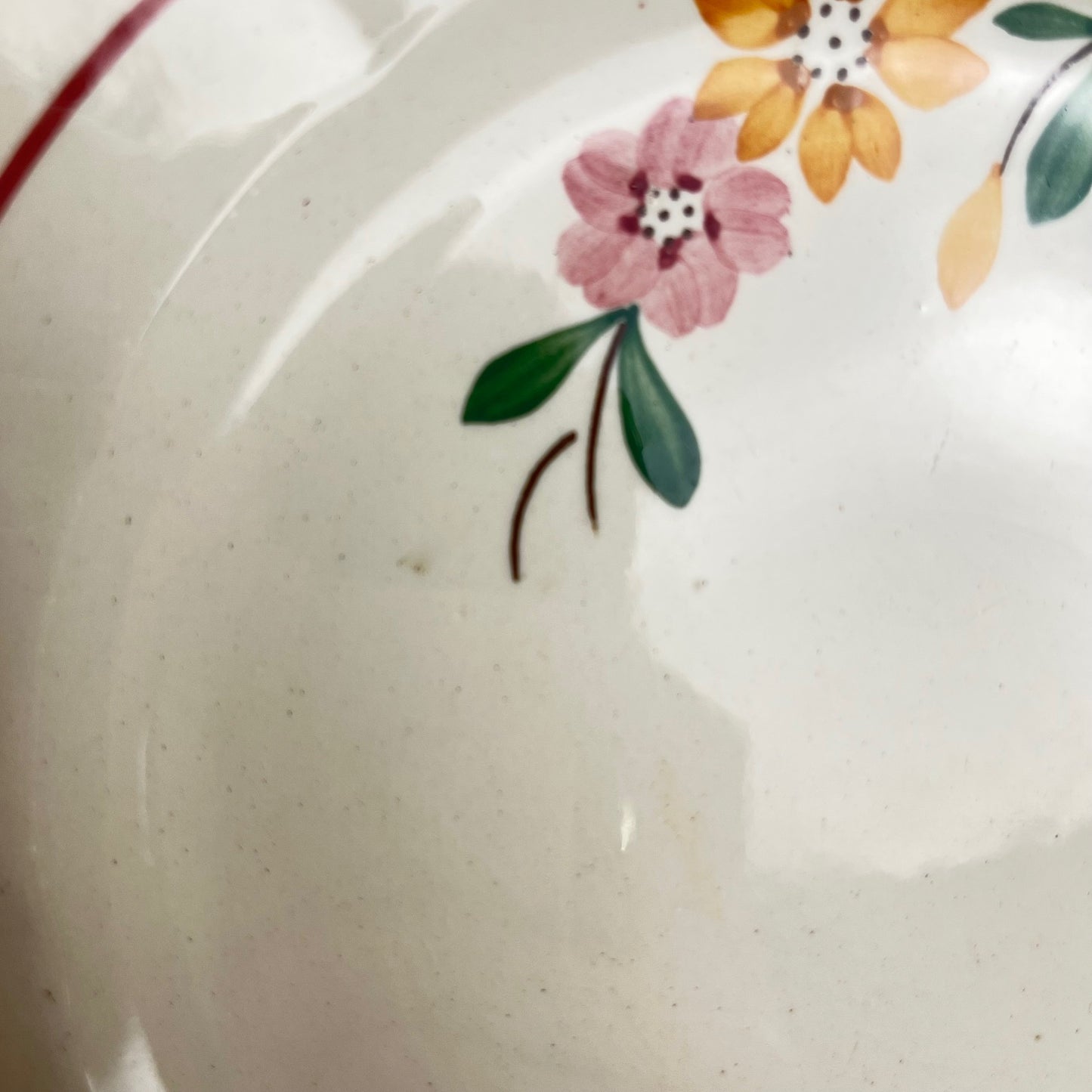 6 assiettes à dessert Sarreguemines "Bitche" , Fin XIXe- début XXe