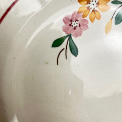 6 assiettes à dessert Sarreguemines "Bitche" , Fin XIXe- début XXe