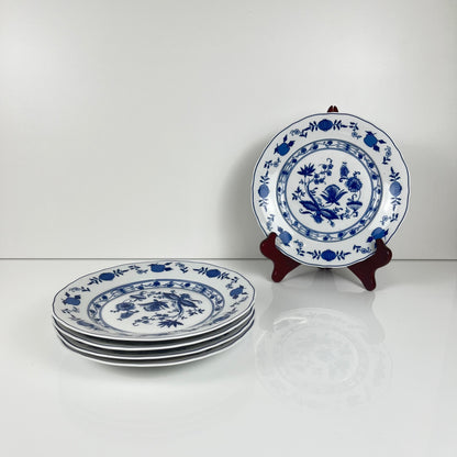 Set de 5 assiettes à dessert Motif oignon bleu par Wellco, porcelaine
