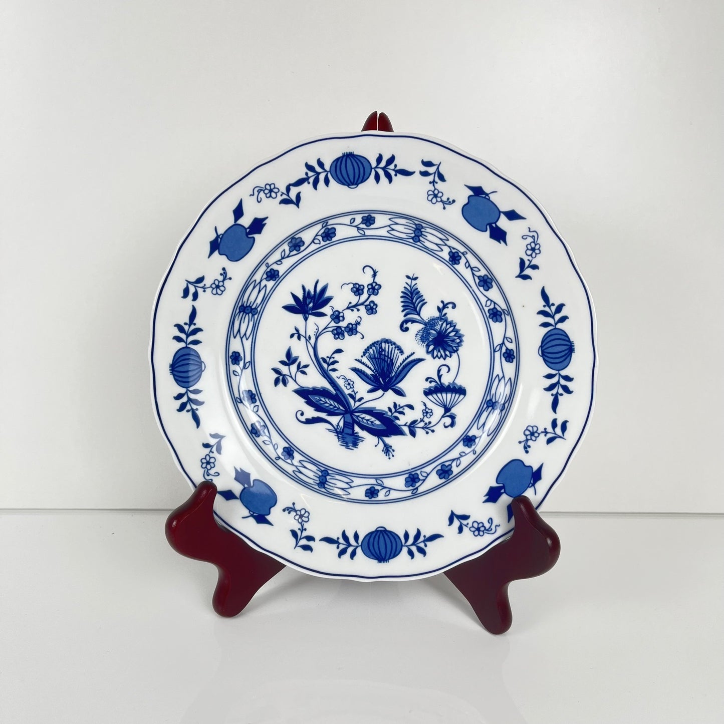 Set de 5 assiettes à dessert Motif oignon bleu par Wellco, porcelaine