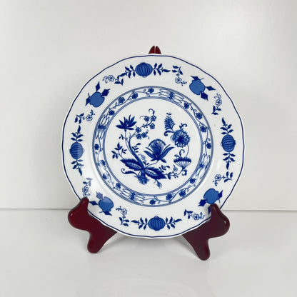 Set de 5 assiettes à dessert Motif oignon bleu par Wellco, porcelaine