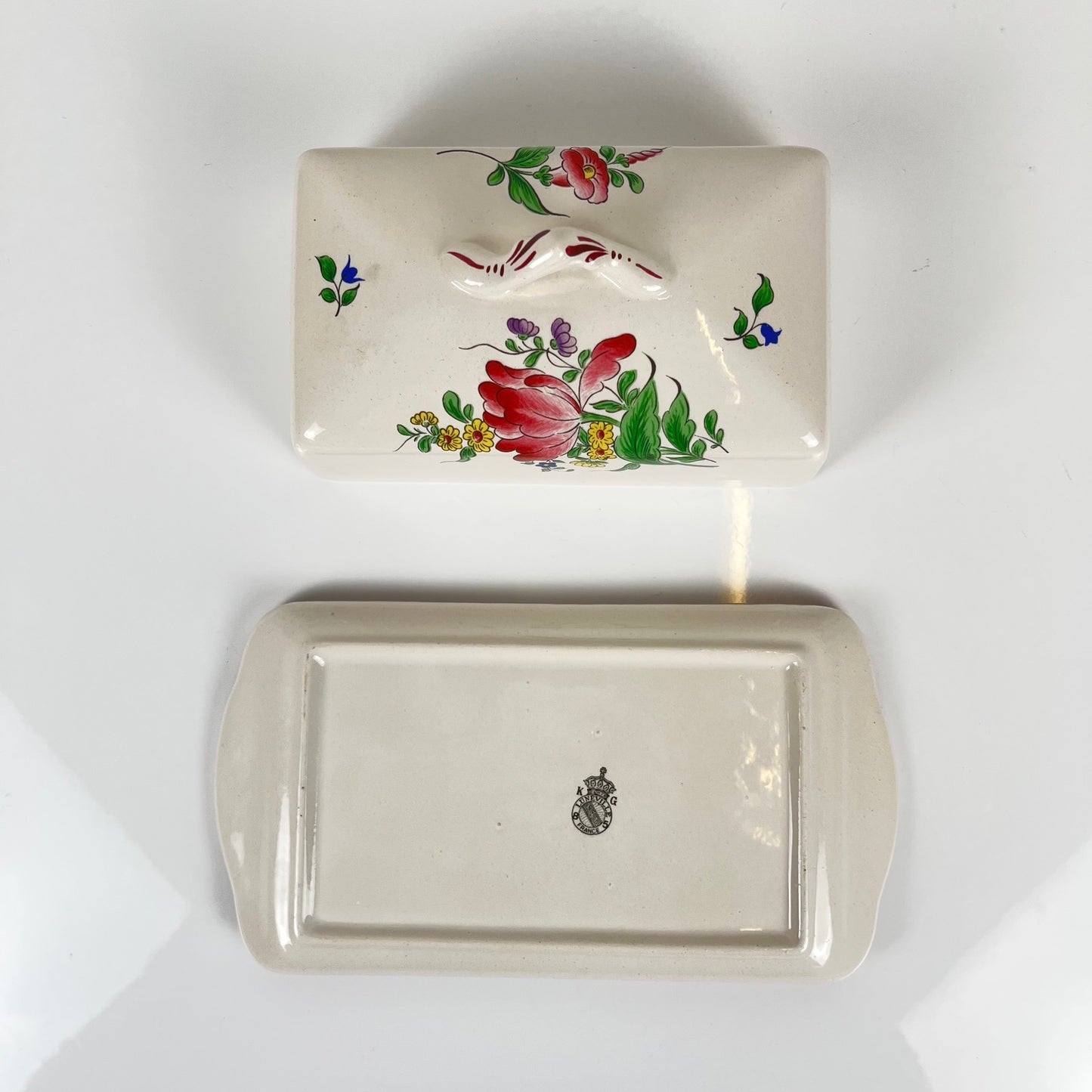 Beurrier KG Luneville modèle Réverbère 1950, faience