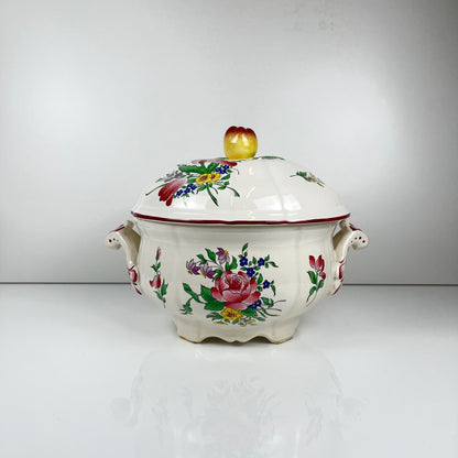 Soupière avec couvercle modèle Réverbère par KG Lunéville