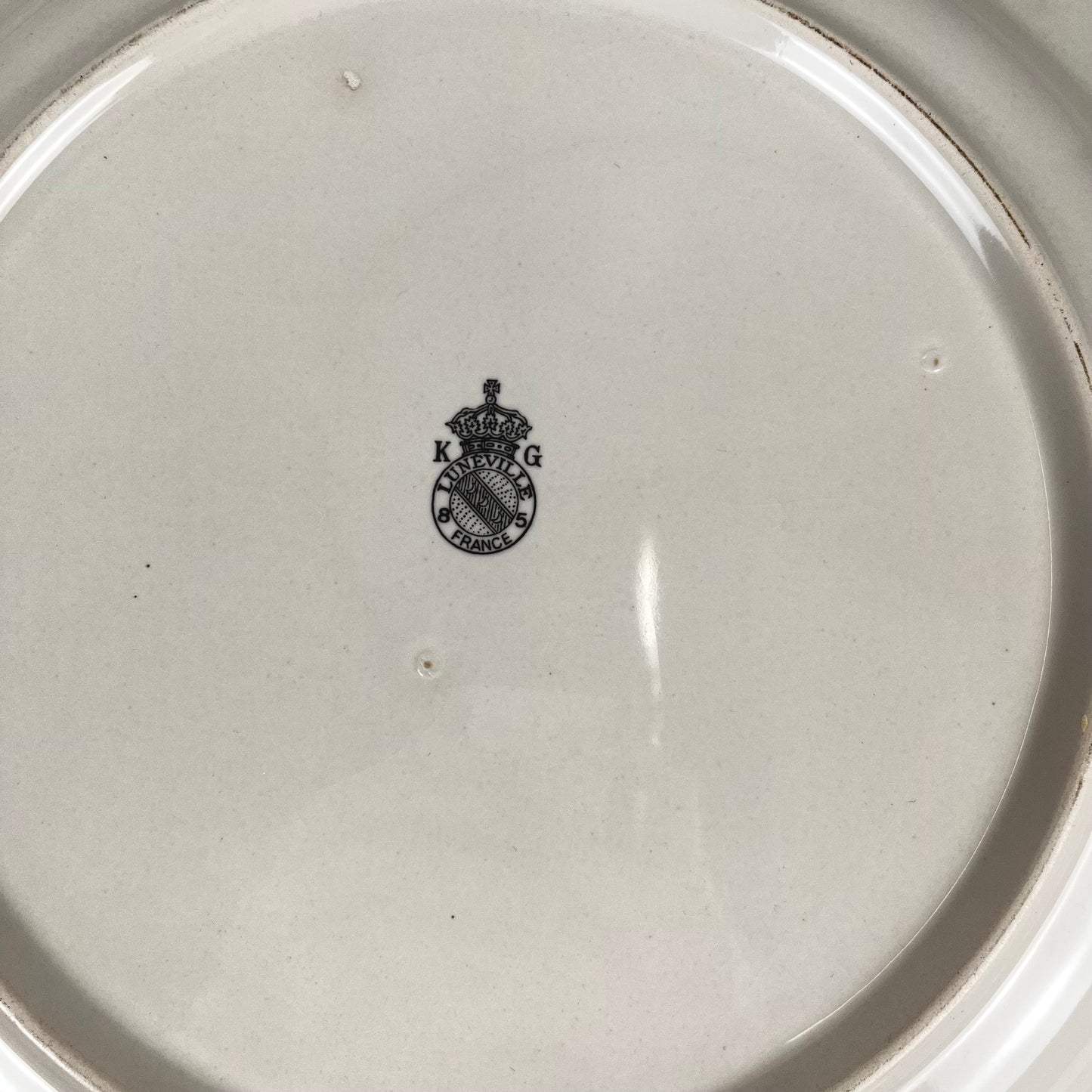 Plat à gateau modèle Réverbère par KG Lunéville