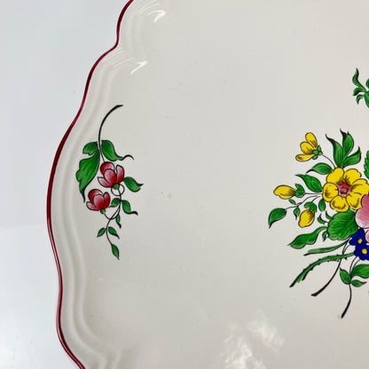 Plat bord festonné modèle Réverbère par KG Lunéville