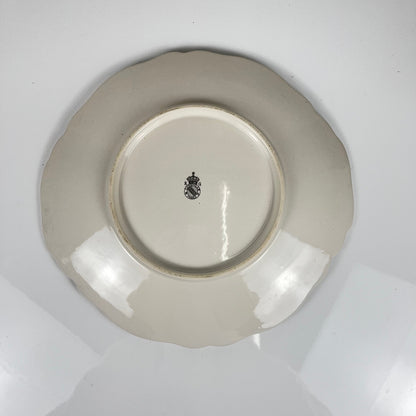 Plat bord festonné modèle Réverbère par KG Lunéville