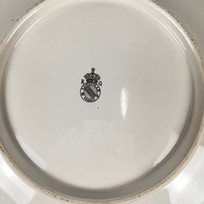 Plat bord festonné modèle Réverbère par KG Lunéville