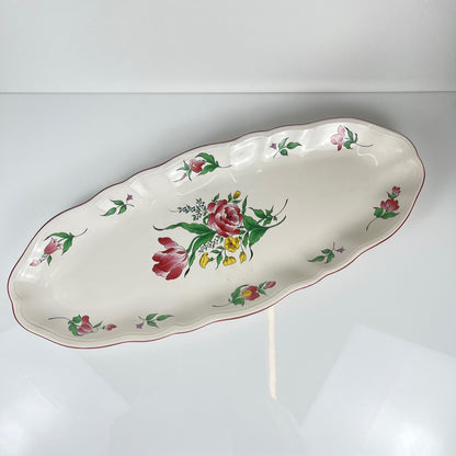 Grand plat à poisson modèle Réverbère par KG Lunéville