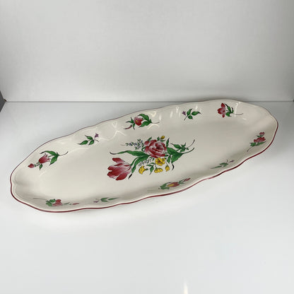 Grand plat à poisson modèle Réverbère par KG Lunéville