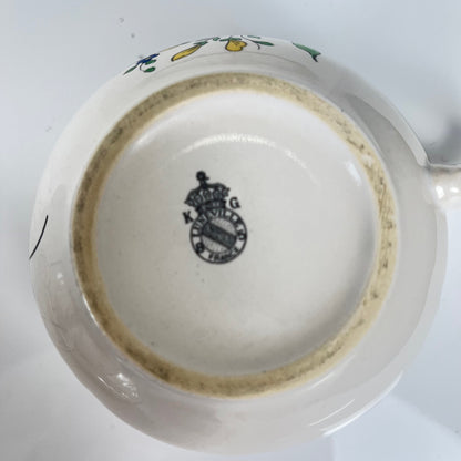 Lot de 4 grandes tasses avec soucoupes,  modèle Réverbère par KG Lunéville