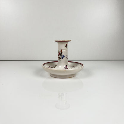 Bougeoir en céramique peint à la main, motif fleur