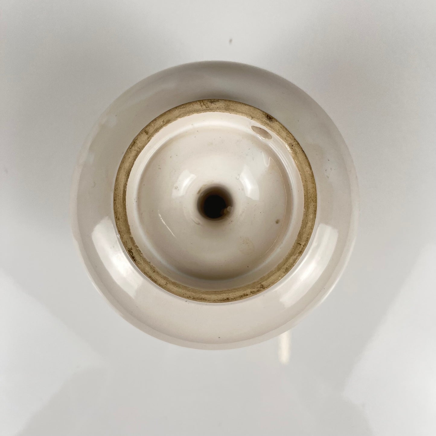 Bougeoir en céramique peint à la main, motif fleur