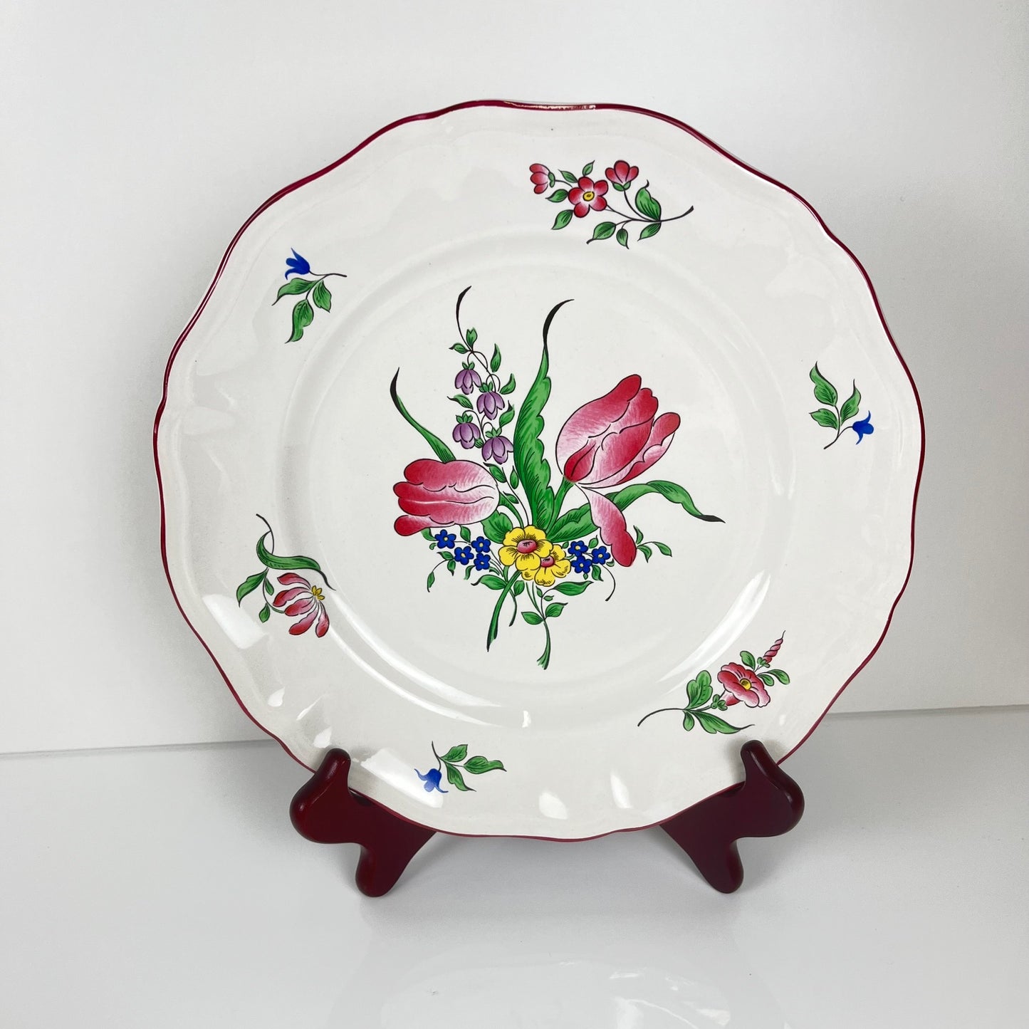 Set of 6 KG Luneville dinner plates – Reverbere pattern
