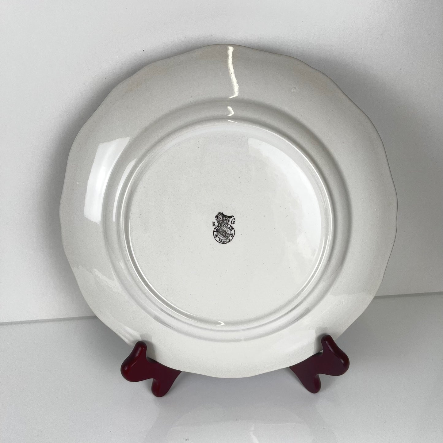Set of 6 KG Luneville dinner plates – Reverbere pattern