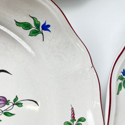 Set of 6 KG Luneville dinner plates – Reverbere pattern