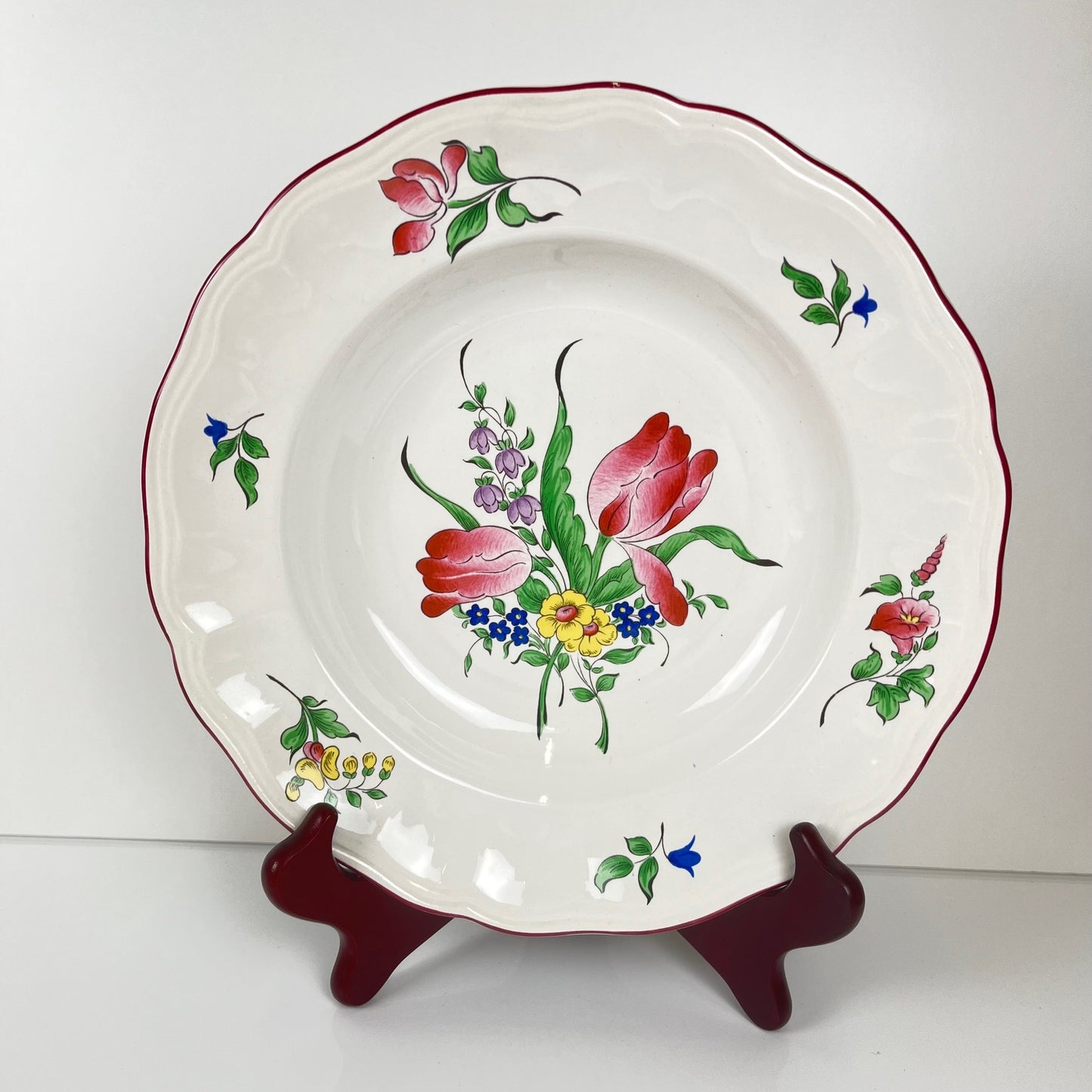 Set of 6 KG Lunéville "Réverbère" soup plates