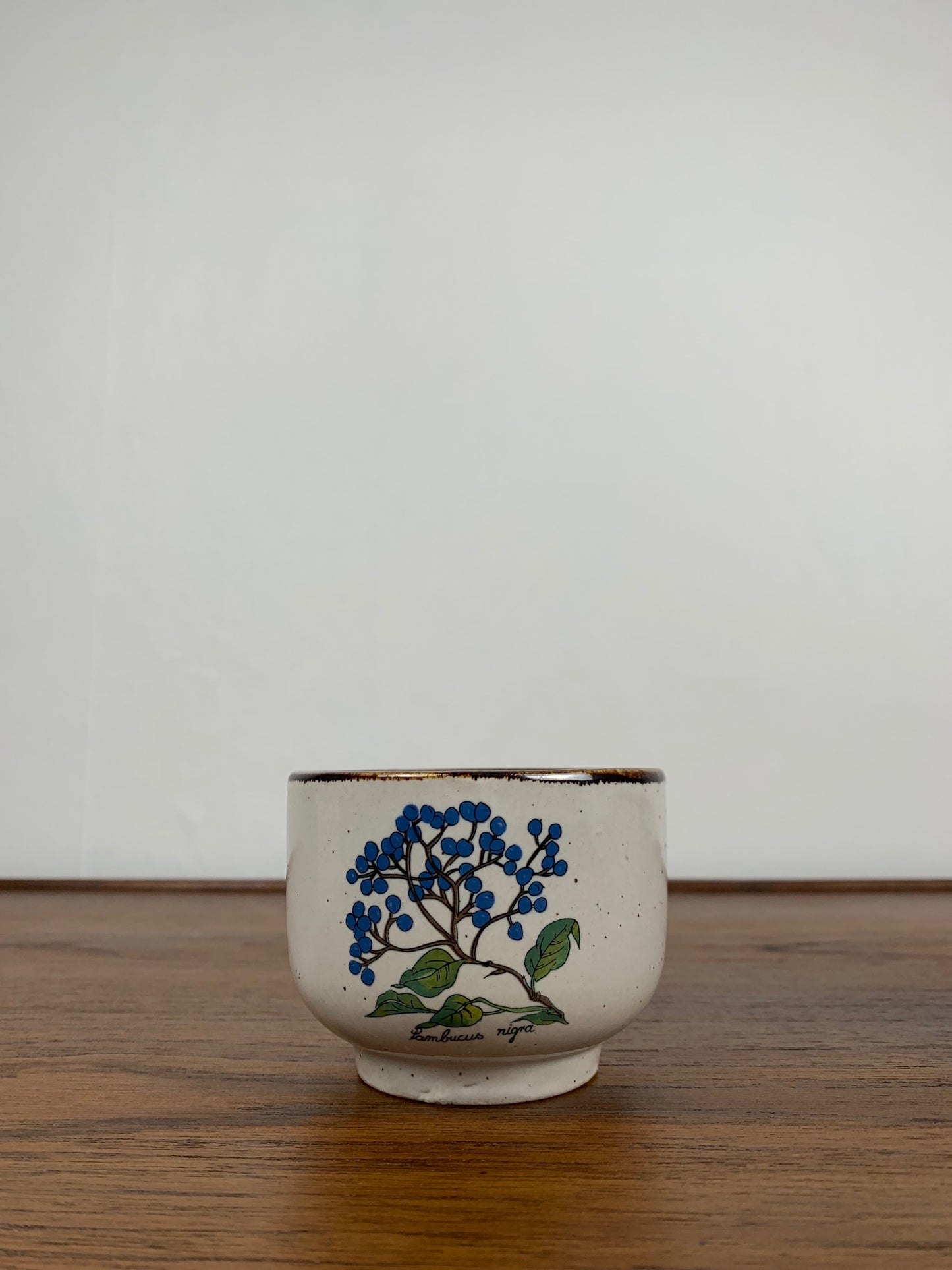 Set of 4 "herbarium" tea cups, 1960/70, ceramic